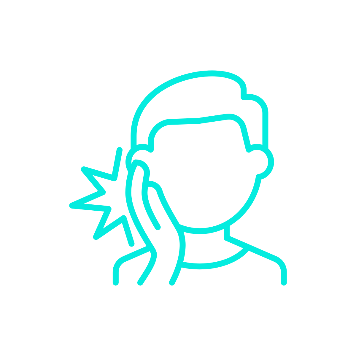 Patient with tooth pain